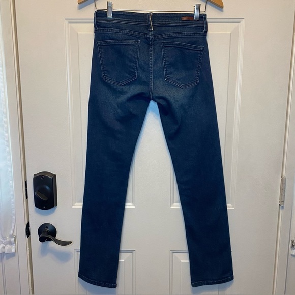 Pilcro and the Letterpress Slim Straight Jeans Stretch Blue Denim Sz 26 - Picture 3 of 16